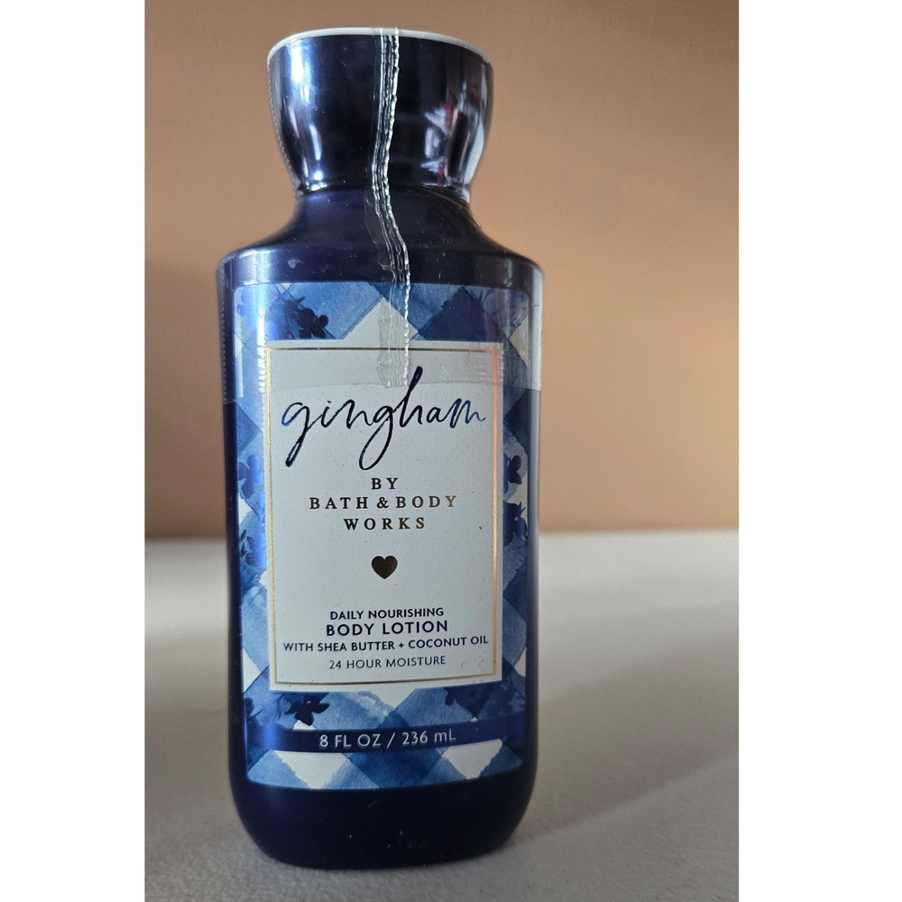 Bath & Body Works Gingham Daily Nourishing Body Lotion 8oz Shea Butter Vitamin E